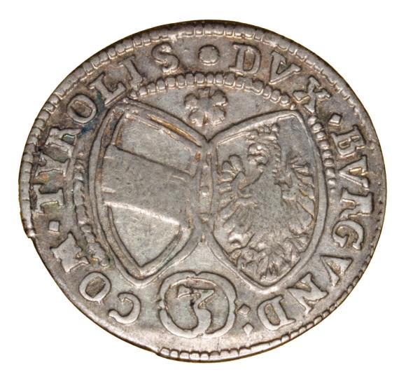 3 krajcary 1641 Ferdynand Karol Austria Tyrol Hall