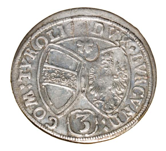 3 krajcary 1658 Ferdynand Karol Austria Tyrol Hall