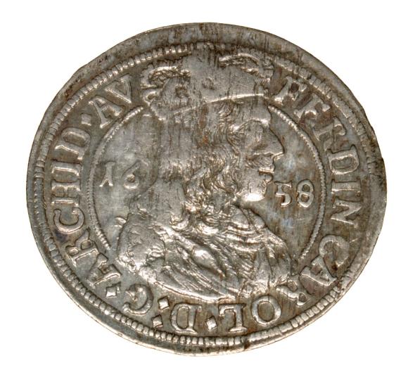 3 krajcary 1658 Ferdynand Karol Austria Tyrol Hall