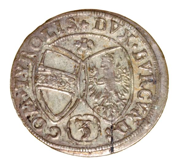 3 krajcary 1662 Ferdynand Karol Austria Tyrol Hall