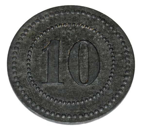 10 fenigów Munster Zeche Werne / Werne Bez. Munster