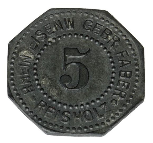 5 fenigów Reischolz Dusseldorf
