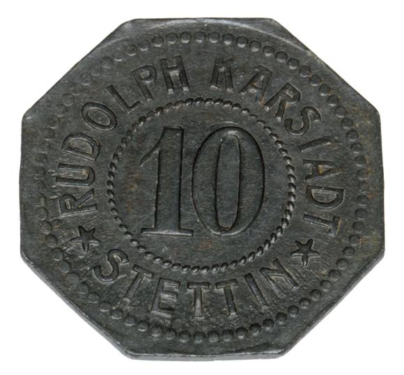 10 fenigów Szczecin Stettin Dom Handlowy Rudolph Karstadt