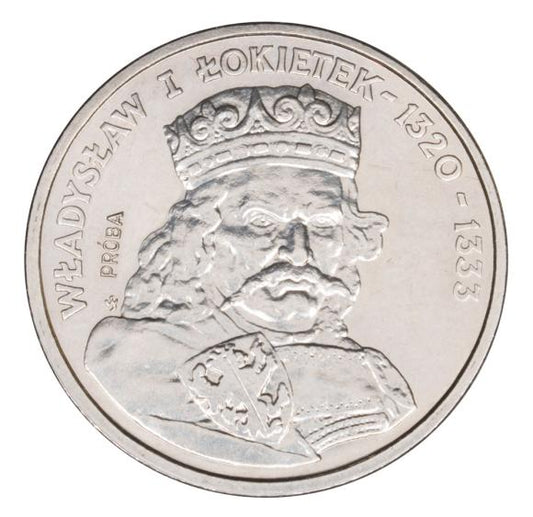 100 złotych 1986 Władysław Łokietek nikiel próba
