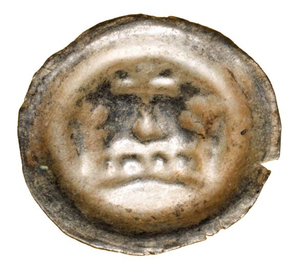 Brakteat korona wczesna Zakon Krzyżacki