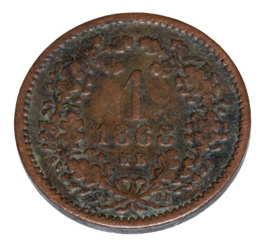 1 krajcar 1868 Franciszek Józef I Węgry Kremnica