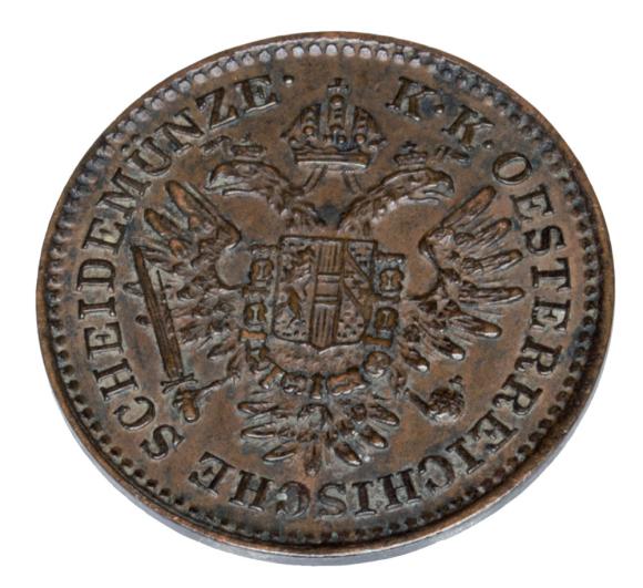 1/4 krajcara 1851 Franciszek Józef I Węgry Wiedeń