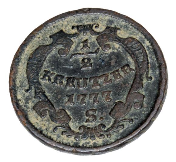 1/2 krajcara 1777 Maria Teresa Habsburg Austria Smolnik