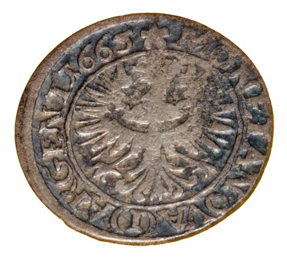 1 krajcar 1665 Jan Chrystian Księstwo Brzesko-Legnicko-Wołowskie Brzeg