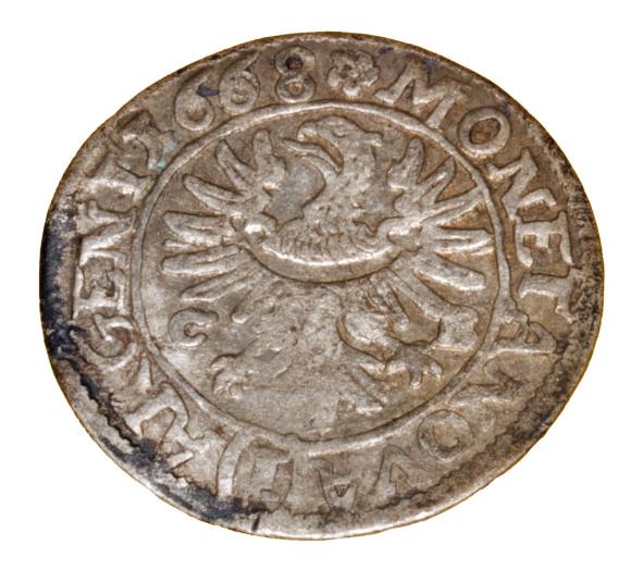 1 krajcar 1668 Jan Chrystian Księstwo Brzesko-Legnicko-Wołowskie Brzeg