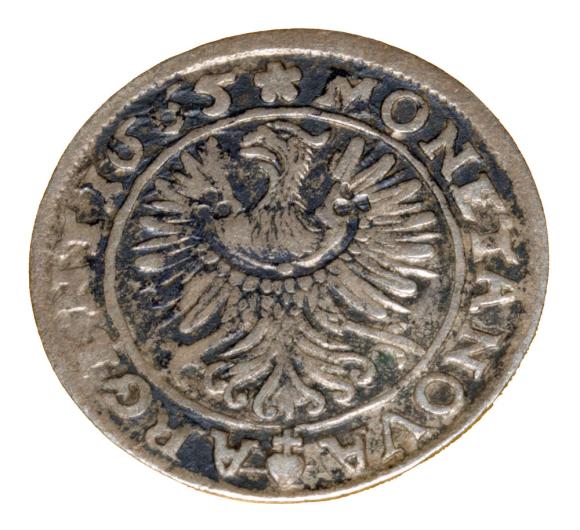 3 krajcary 1665 Chrystian Wołowski Księstwo Brzesko-Legnicko-Wołowskie Brzeg