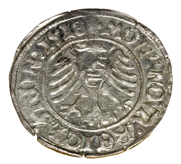 Grosz 1518 Karol I Księstwo Ziębicko - Oleśnickie Złoty Stok