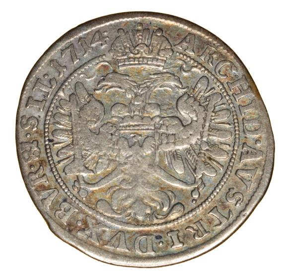 6 krajcarów 1714 Karol VI Habsburg Śląsk Wrocław