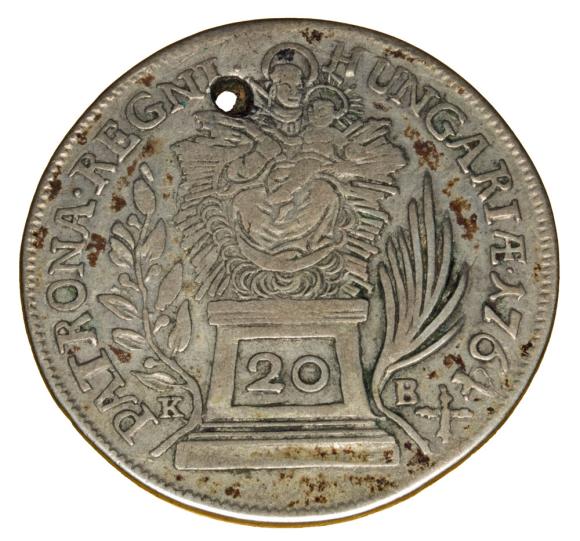 20 krajcarów 1764 Maria Teresa Habsburg Węgry Kremnica