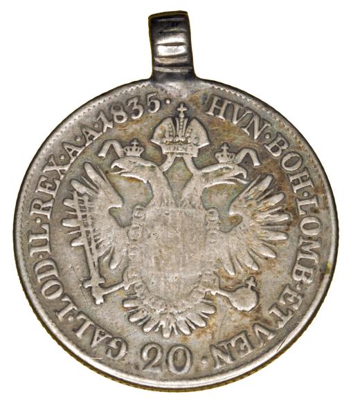 20 krajcarów 1835 Franciszek I Habsburg Austria Karlsburg