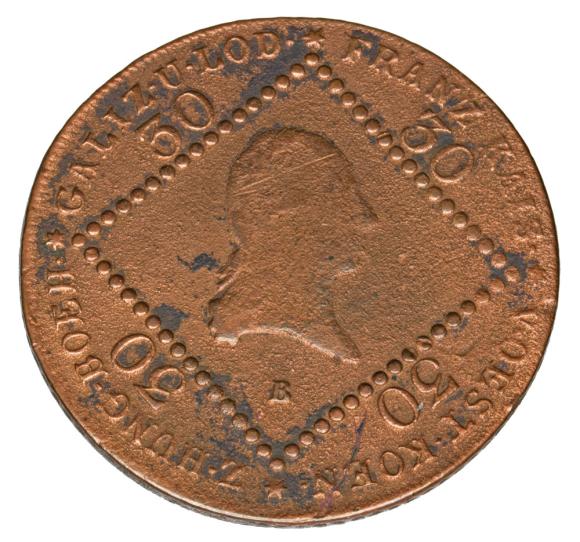 30 krajcarów 1807 Franciszek II Habsburg Austria Kremnica