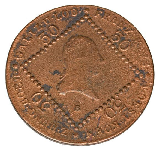 30 krajcarów 1807 Franciszek II Habsburg Austria Kremnica