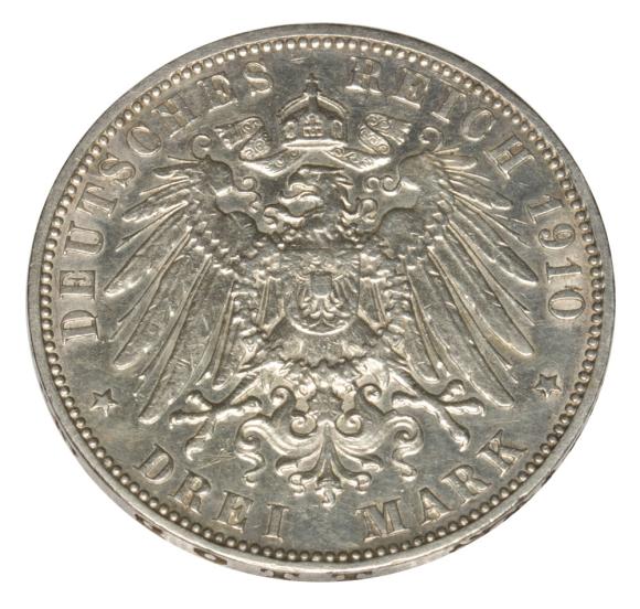 3 marki 1910 Hamburg