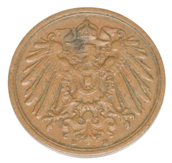 2 fenigi 1904 Wilhelm II Hohenzollern Niemcy Monachium D