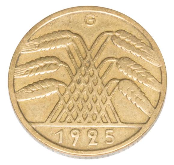 10 reichspfennig 1925 Niemcy Karlsruhe G