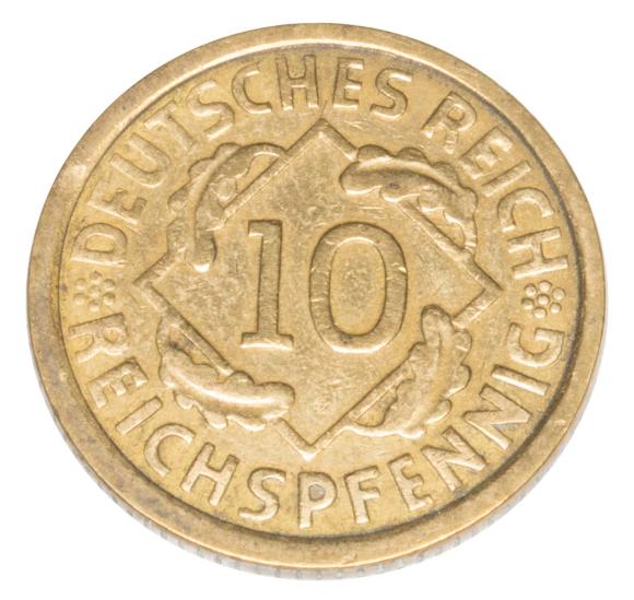 10 reichspfennig 1925 Niemcy Karlsruhe G