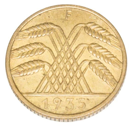10 reichspfennig 1935 Niemcy Stuttgart F