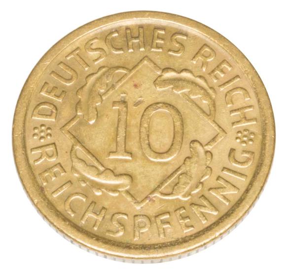10 reichspfennig 1936 Niemcy Monachium D