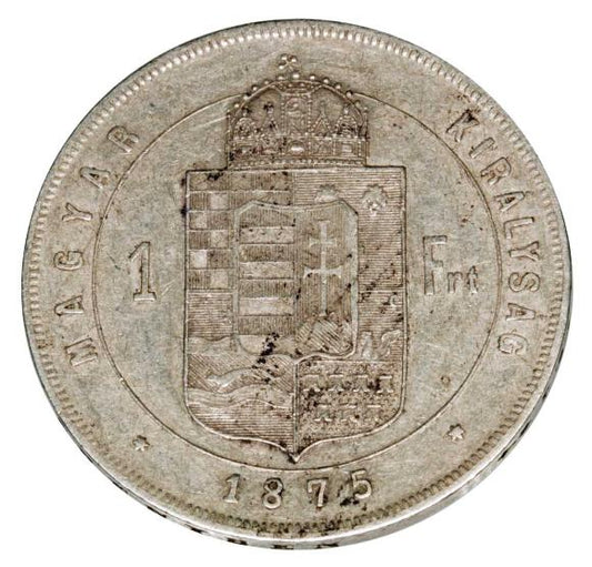 1 forint 1875 Franciszek Józef I Austria Kremnica KB