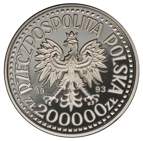 200.000 złotych 1993 Polska Warszawa Kazimierz IV Jagiellończyk próba