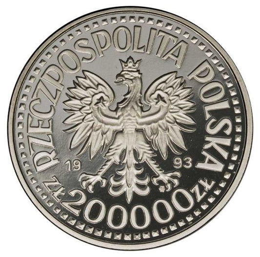 200.000 złotych 1993 Polska Warszawa Kazimierz IV Jagiellończyk próba