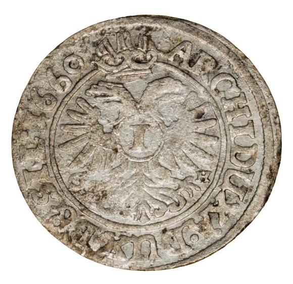 1 krajcar 1660 Leopold I Habsburg Śląsk Wrocław