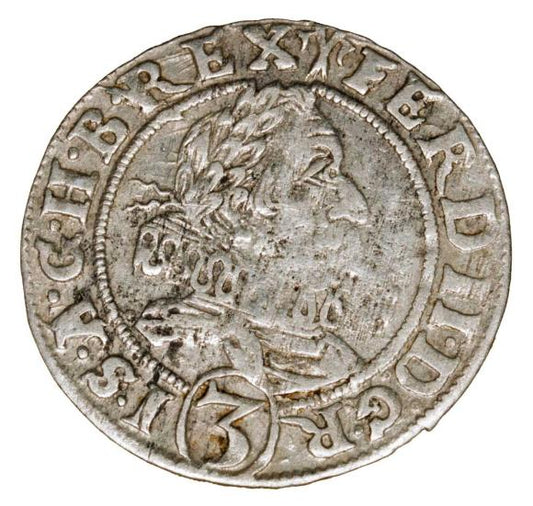 3 krajcary 1628 Ferdynand II Habsburg Śląsk Wrocław