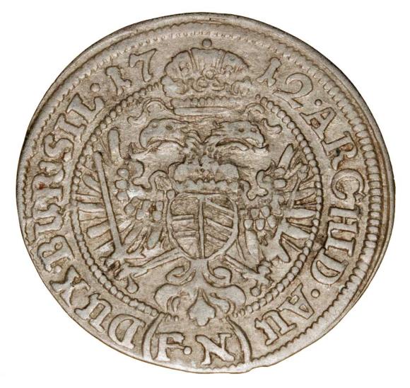 3 krajcary 1712 Karol VI Habsburg Śląsk Wrocław