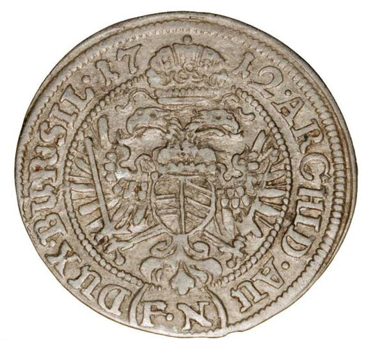 3 krajcary 1712 Karol VI Habsburg Śląsk Wrocław