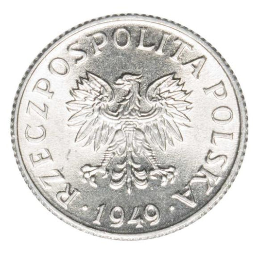 1 grosz 1949 PRL Warszawa