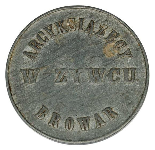 Żeton 1 litr Arcyksiążęcy Browar w Żywcu