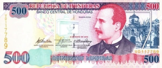 Honduras 500 lempira Ramon Rosa 2010 P-78h