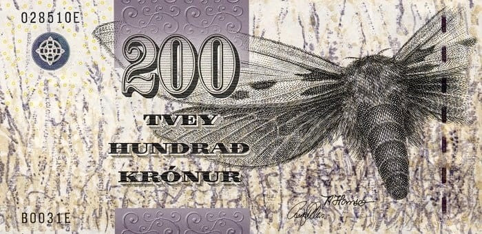 Wyspy Owcze 200 kroner Ćma 2003 P-26a