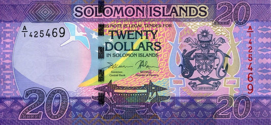 Wyspy Salomona 20 Dolarów Muzyka 2017  P-34a