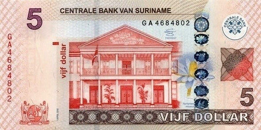 Surinam 5 $ Willa 2012 P-162