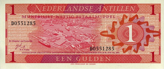 Antyle Holenderskie 1 gulden Port 1970 P-20a