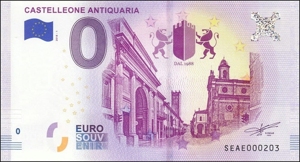 UE 0 euro Castelleone Antiquaria 2018.1