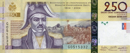 Haiti 250 gourdes Fort Deside 2016 P-276g