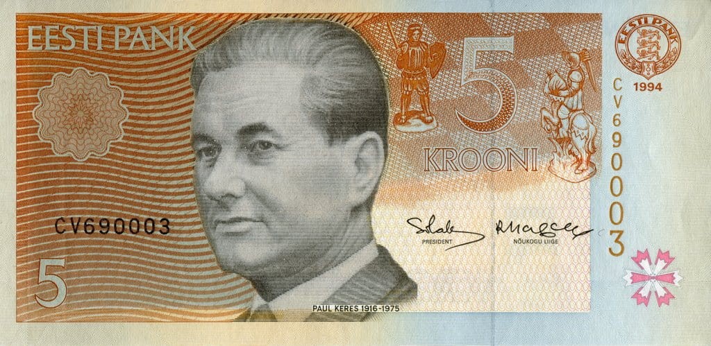 Estonia 5 KR Szachy 1994 P-76a