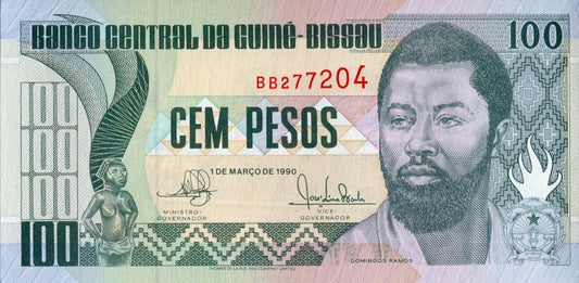 Gwinea Bissau 100 Peso D. Ramos 1990 P-11