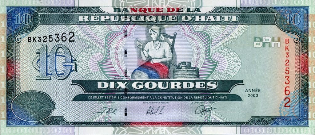 Haiti 10 gourdes Armaty 2000 P-265a