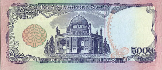 Afganistan 5000 afghani Mauzoleum 1993 P-62