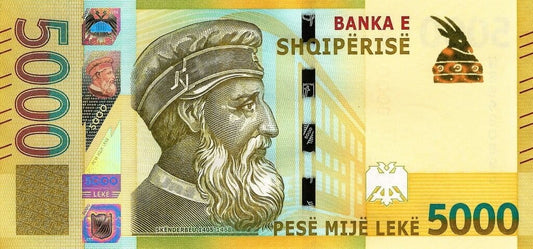 Albania 5000 leke Skenderbeu 2017/19 P-80a