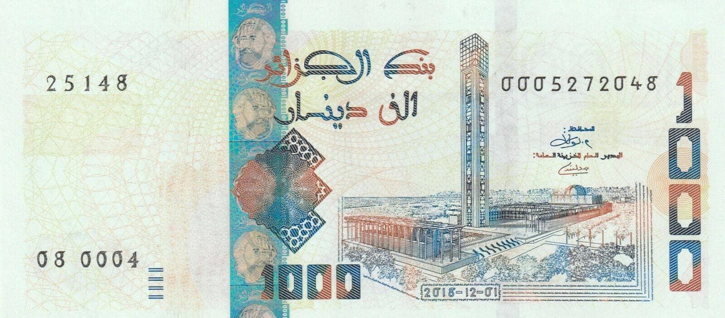 Algieria 1000 dinarów Krosno 2018 P-146