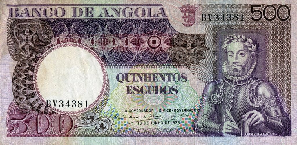 Angola 500 escudo Skały 1973 P-107